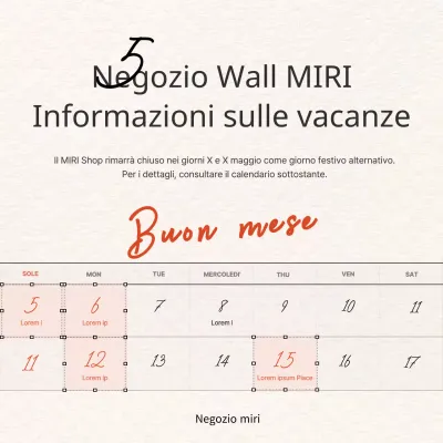 Semplici annunci di vacanze in rosso