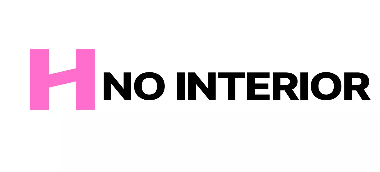Logótipo de loja de interiores com um símbolo moderno da letra H