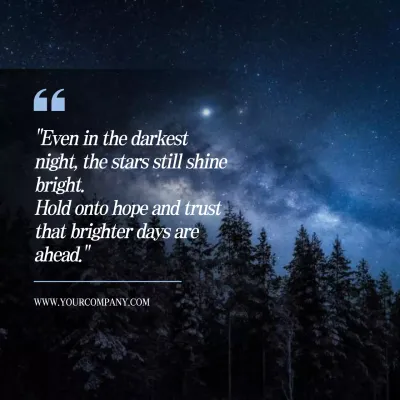 Blue Aesthetic Hope Announcement Social Media Post