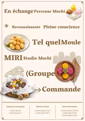 Prospectus de commande de reprisage simple beige