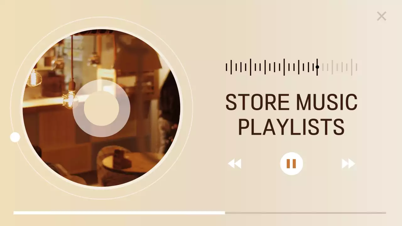 베이지 미니멀 뮤직 플레이리스트 일반 사용 유튜브 썸네일