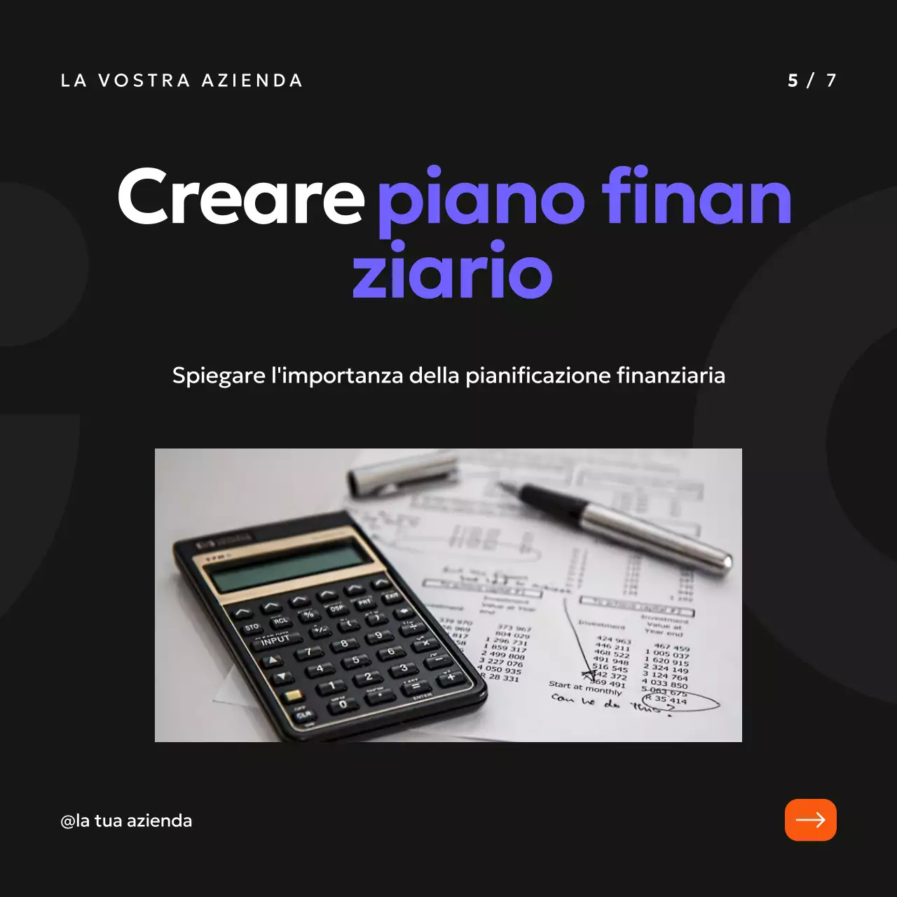 Nero Arancione e Viola Semplice strategia di pianificazione aziendale