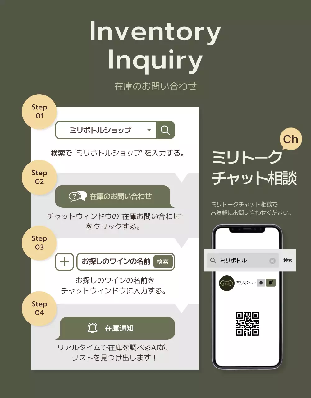 ベージュ シンプル ワイン メニュー 詳細ページ