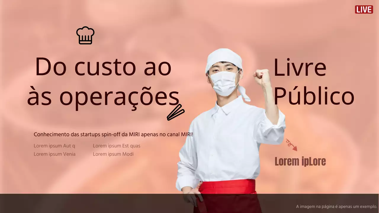 Promoção de arranque de franquia simples num fundo laranja