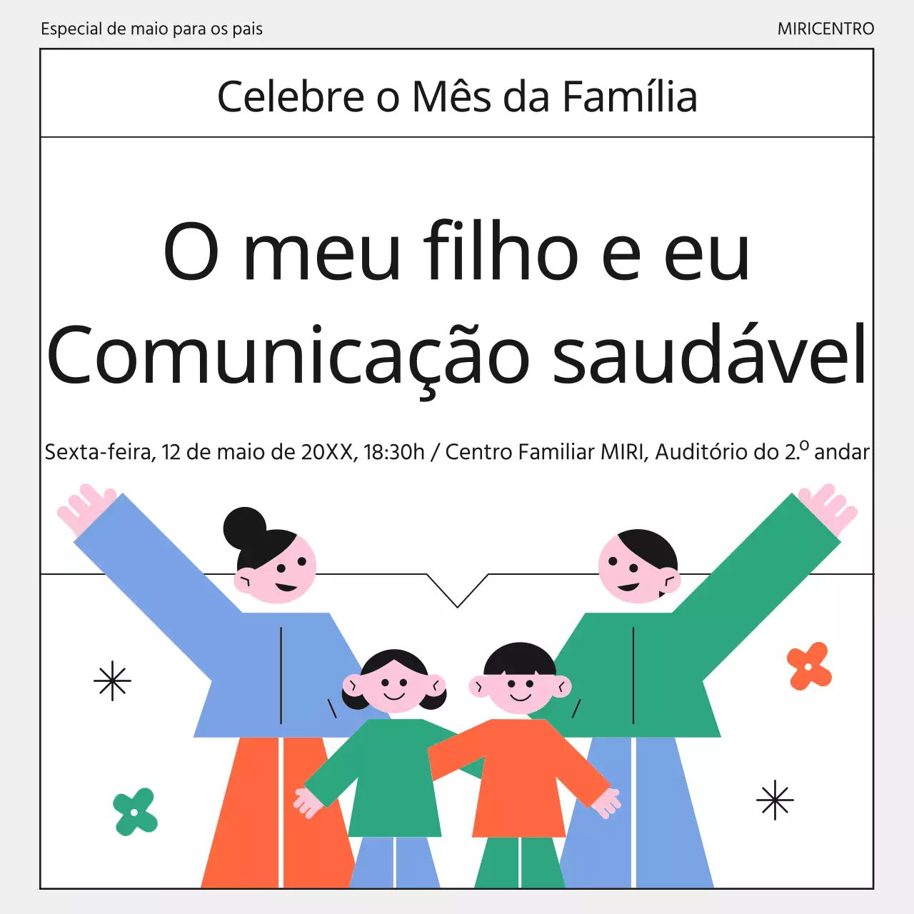  Promover as aulas de parentalidade verde e preta