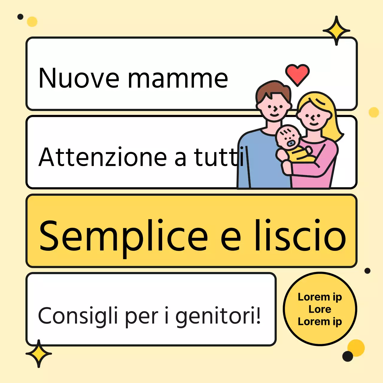 Gli adorabili consigli per i genitori di Yellow
