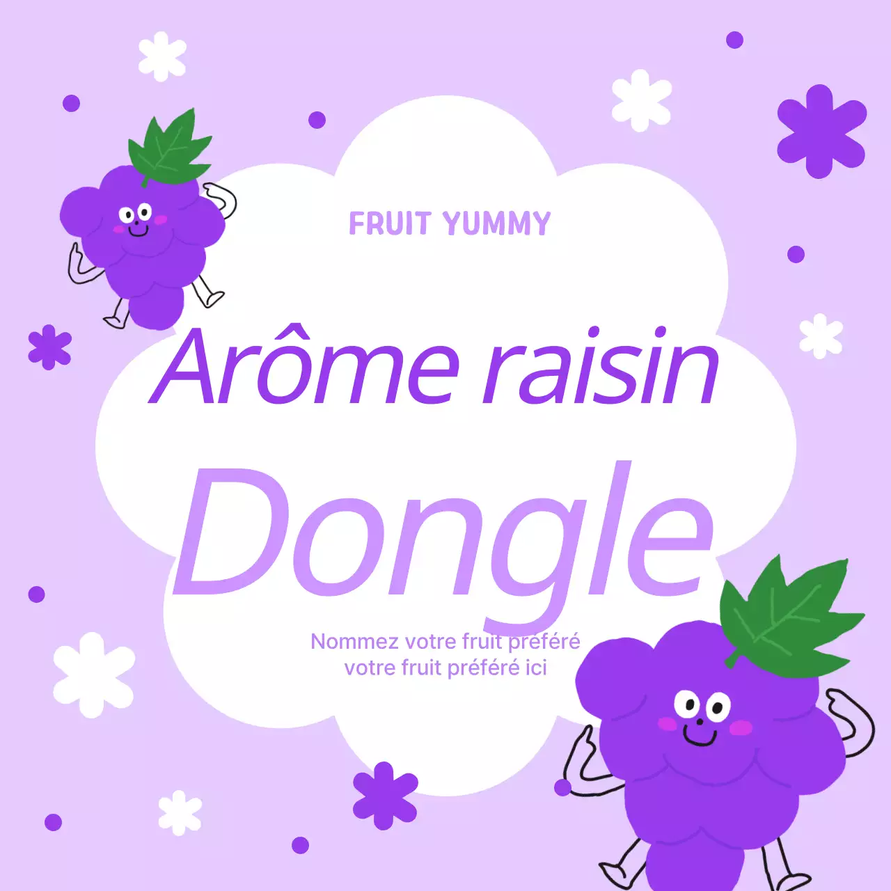 Promouvoir des produits fruitiers simples en orange et rose