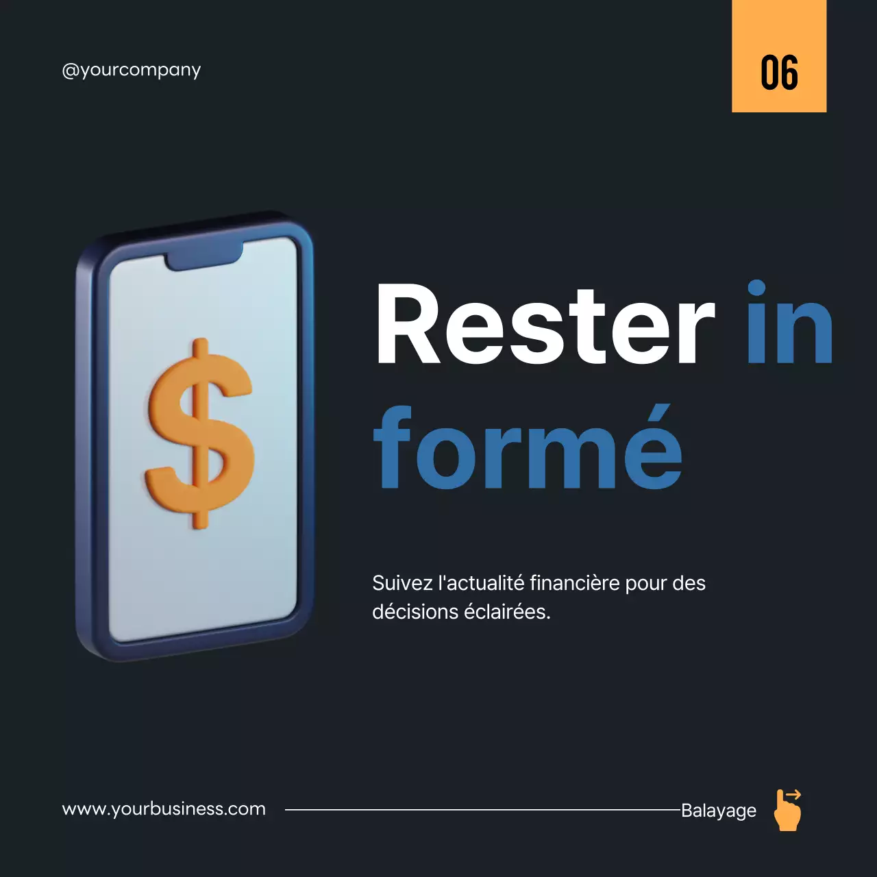 Guide de stratégie d'investissement moderne noir et bleu