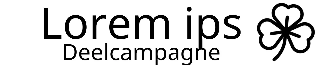 Liefdadigheids donatie vlooienmarkt met Klaver