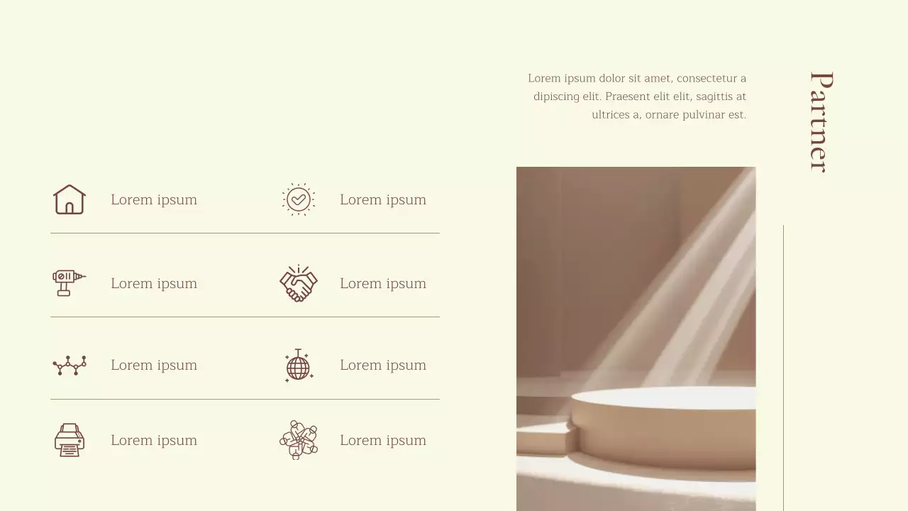 Introduzione dell'azienda Beige Natural Business