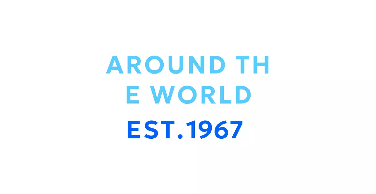 Simple travel agency in cool blue color with airplane and cloud illustrations