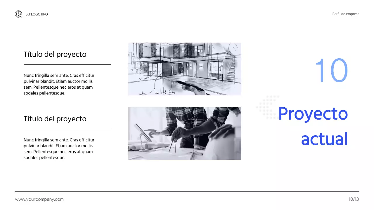 Presentación de Blue Modern Business Company