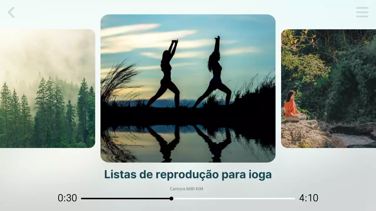Vídeo de lista de reprodução relaxante em azul claro