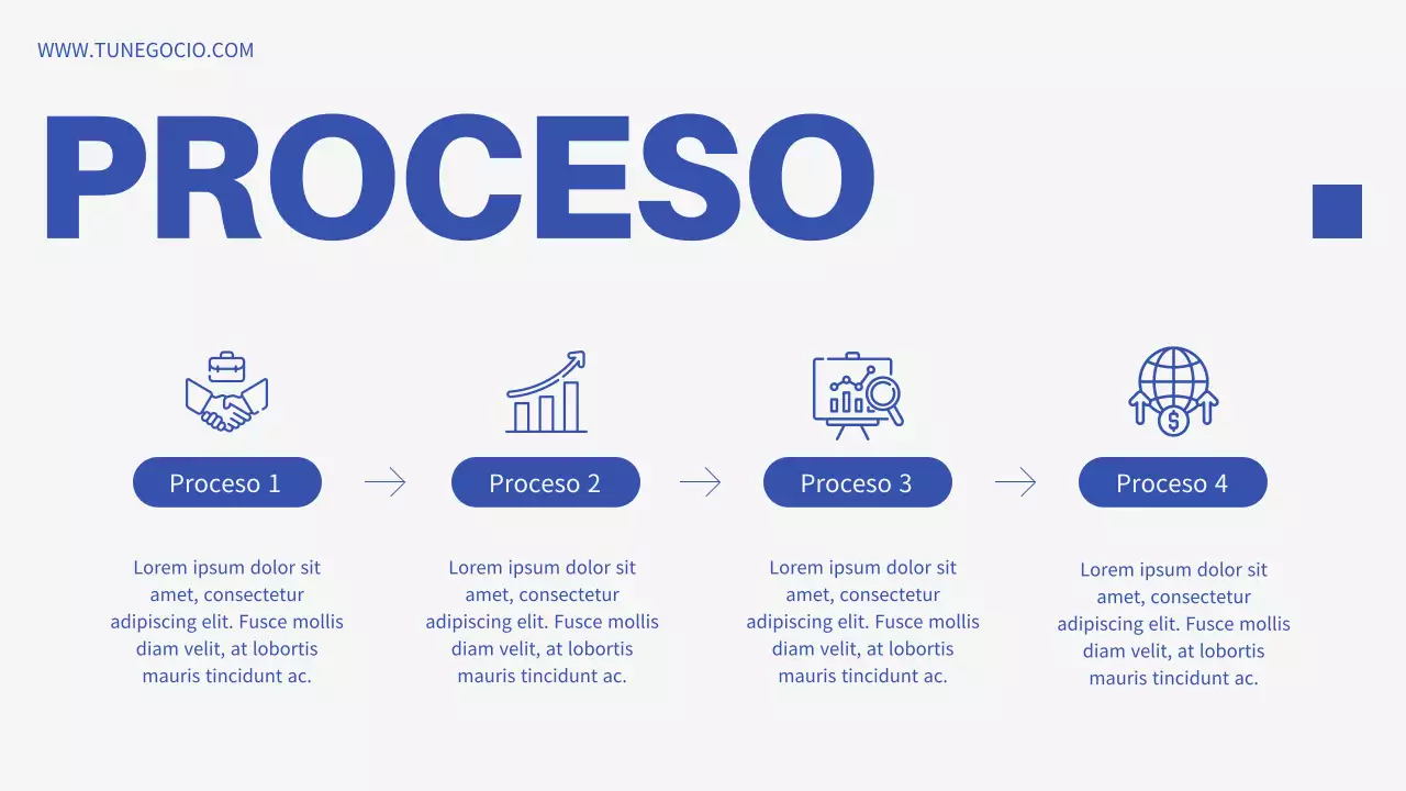 Presentación de la empresa Blue Minimal Business