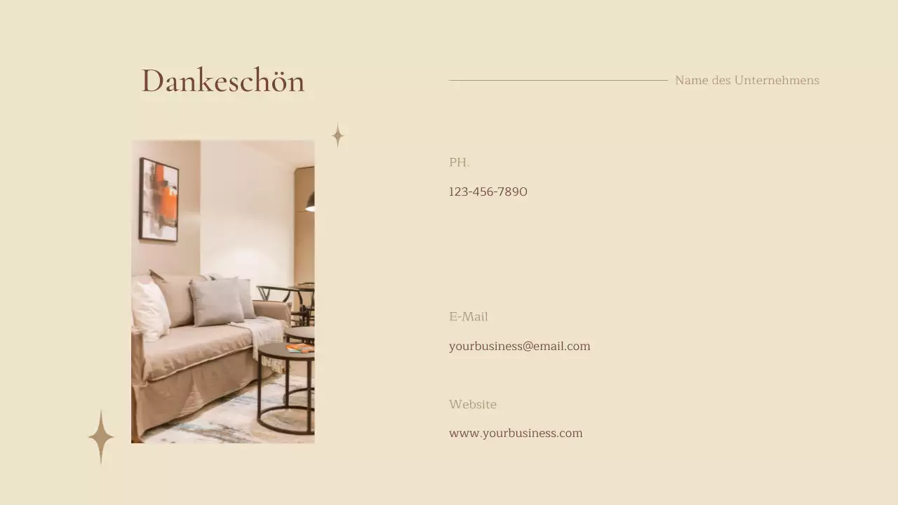 Beige Natural Business Vorstellung des Unternehmens