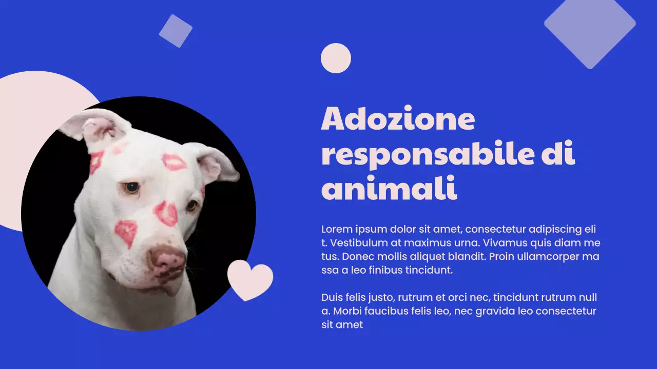 Campagna del Centro adozioni moderne blu e rosa