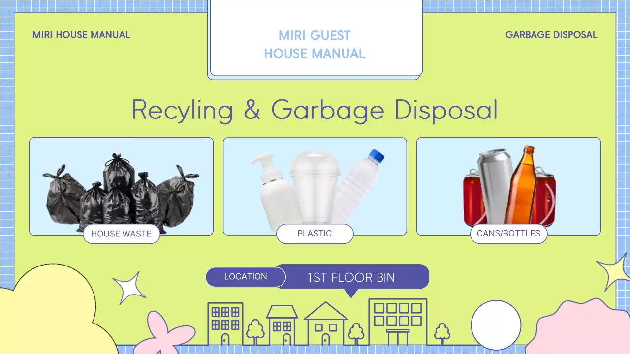 다채로운 트렌디 하우스 매뉴얼 프레젠테이션