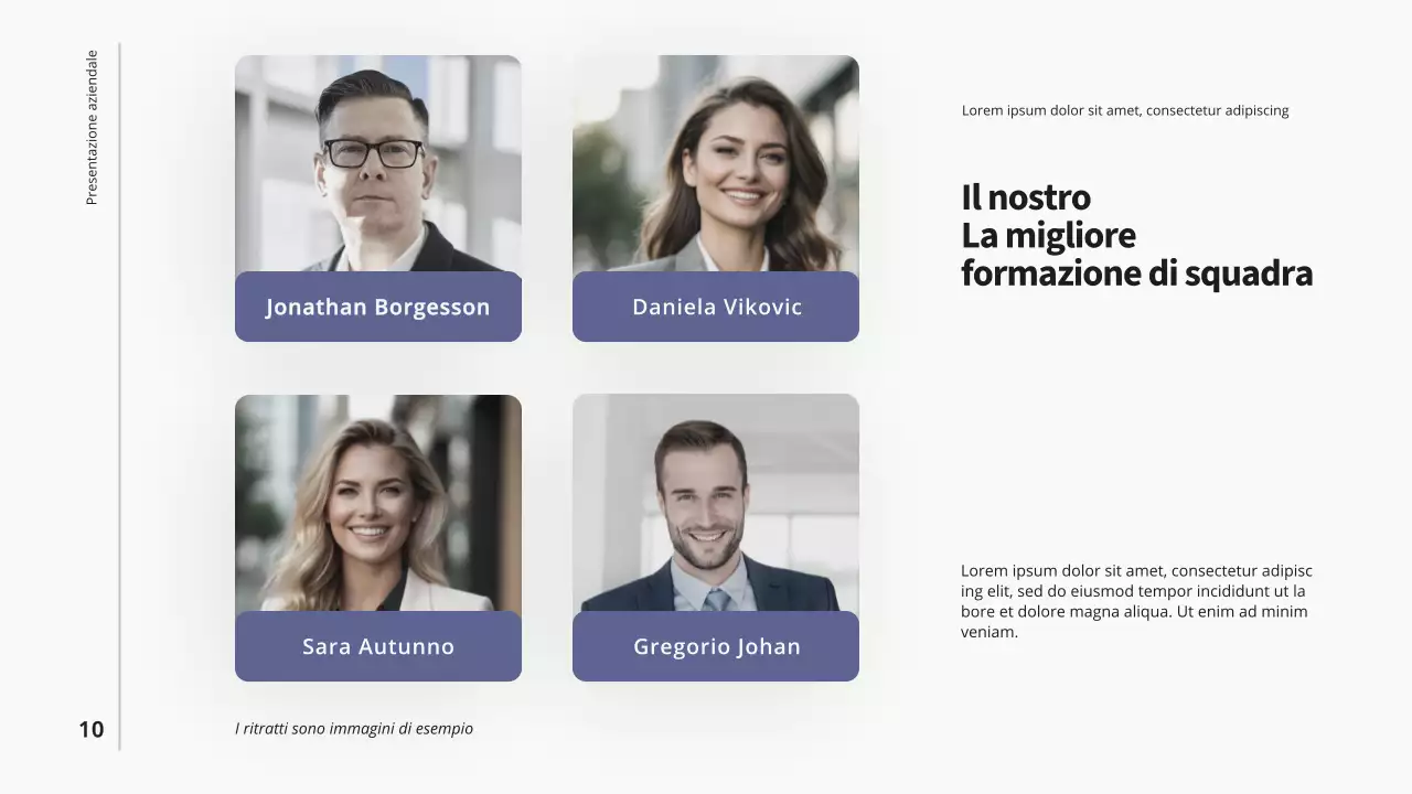 Presentazione dell'azienda Purple Blue Modern Business