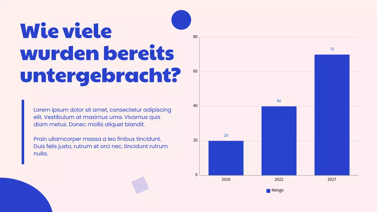 Kampagne des modernen Adoptionszentrums in Blau und Rosa