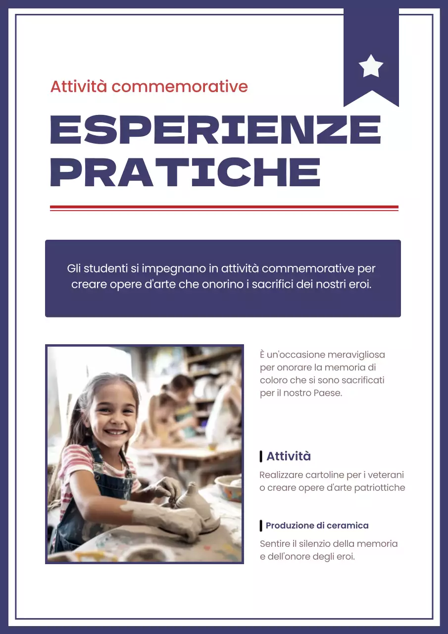 Semplici annunci di eventi scolastici per la Giornata della Memoria in blu e rosso