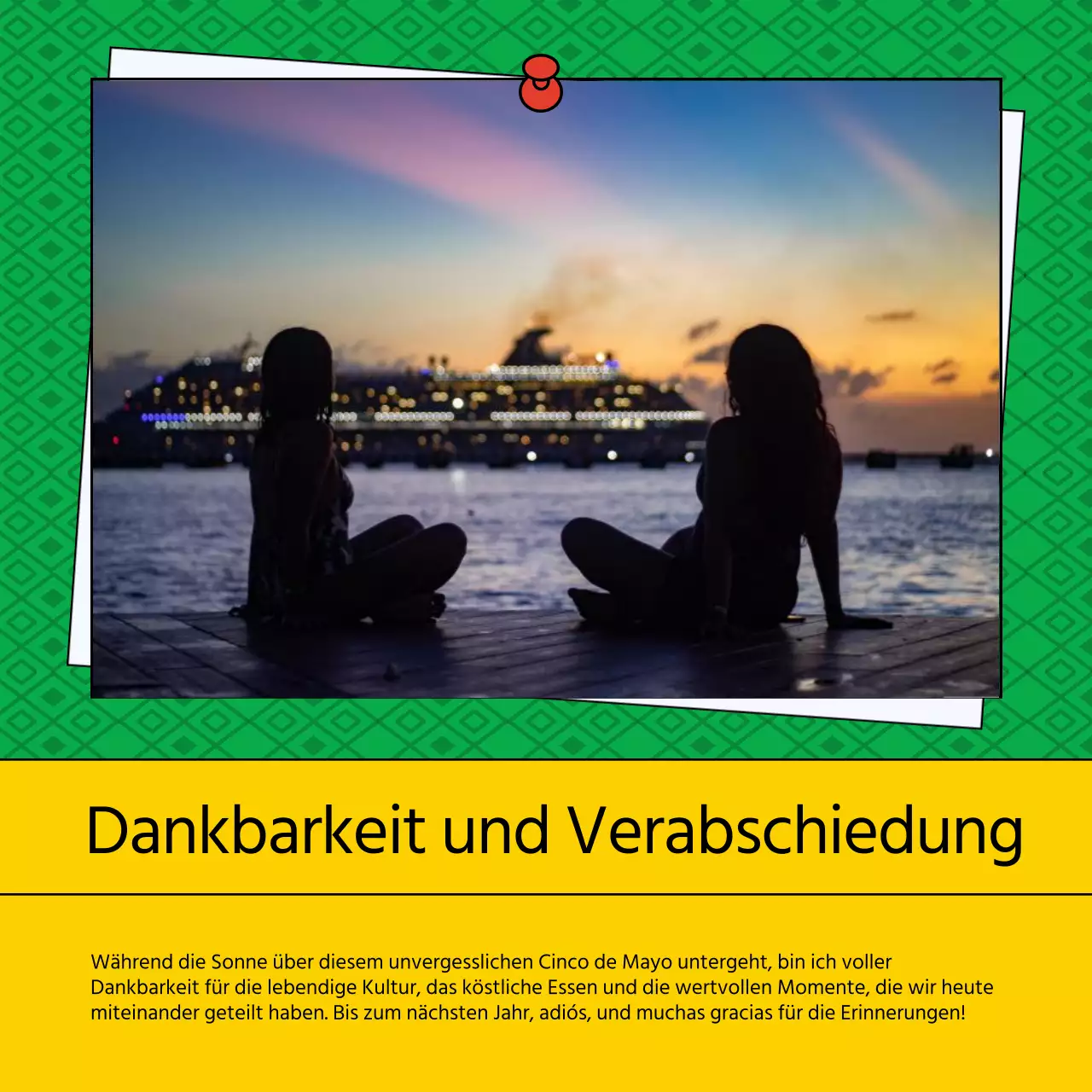 Rot-Grün-Trend Cinco de Mayo-Werbung