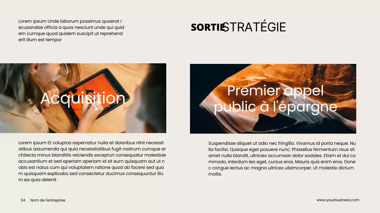 Gris Orange Minimal Propre Projet Pitch Deck Proposition