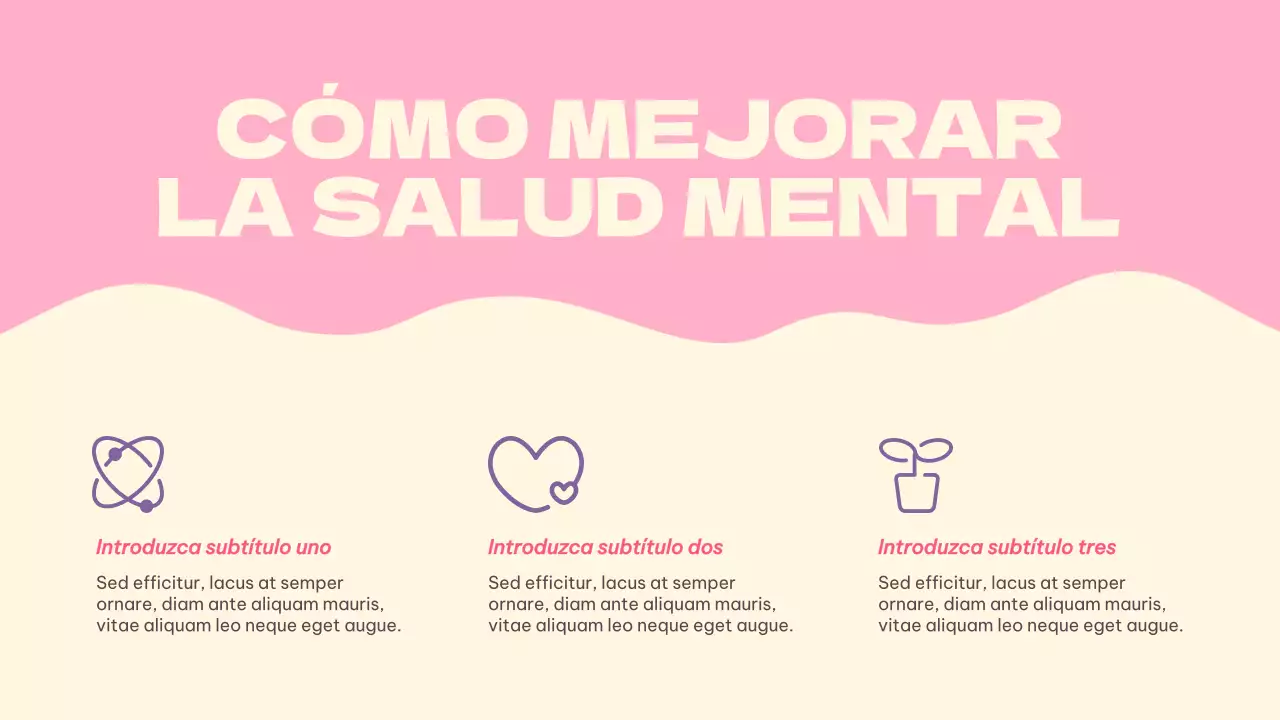 Guía de salud mental Pink Simple