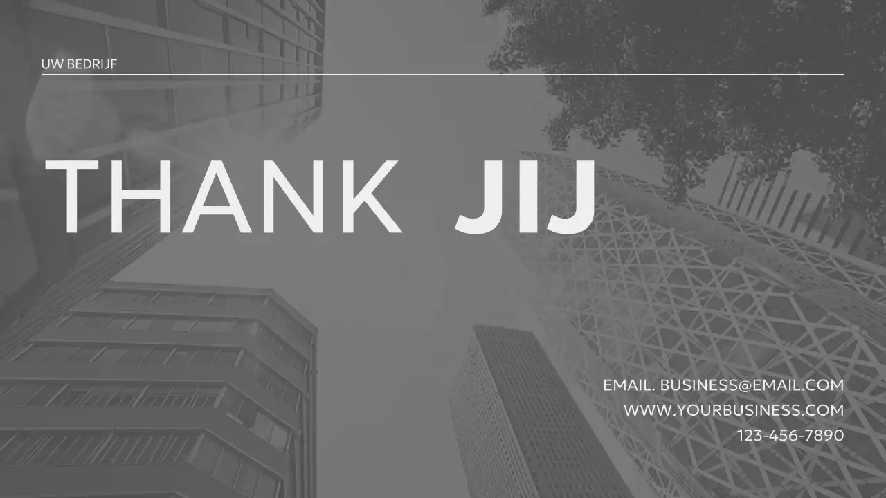 Minimalistisch zwart-wit bedrijfsprofiel