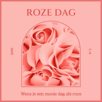 Promoot Rozendag met een moderne twist van roze en rood