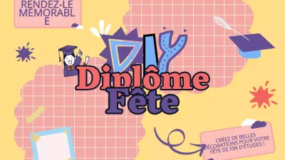 Vidéo de la fête de remise des diplômes DIY moderne et jaune
