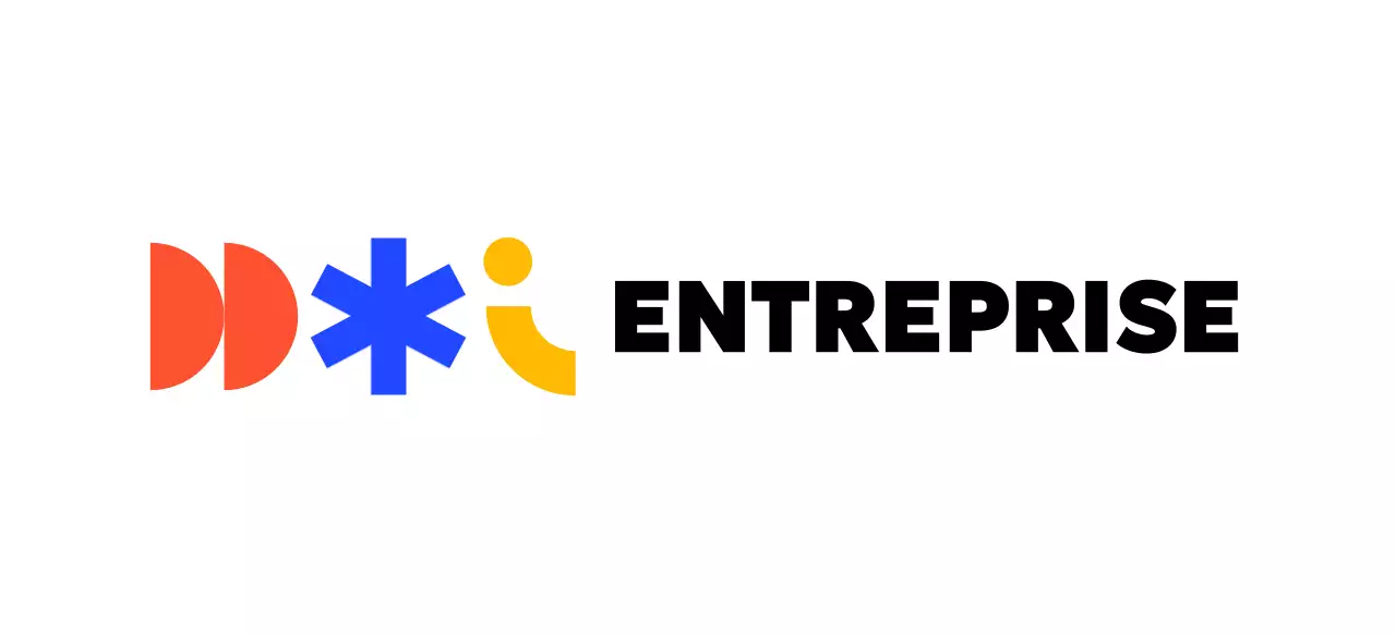 Un logo institutionnel coloré aux formes variées