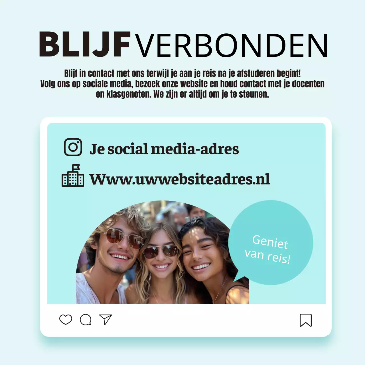 Contactgegevens van Sky blue Simple School Kennisgeving