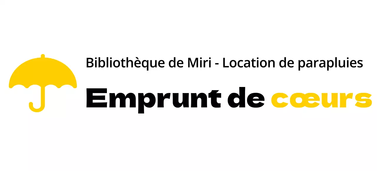 Service de location en couleur avec l'icône d'un parapluie