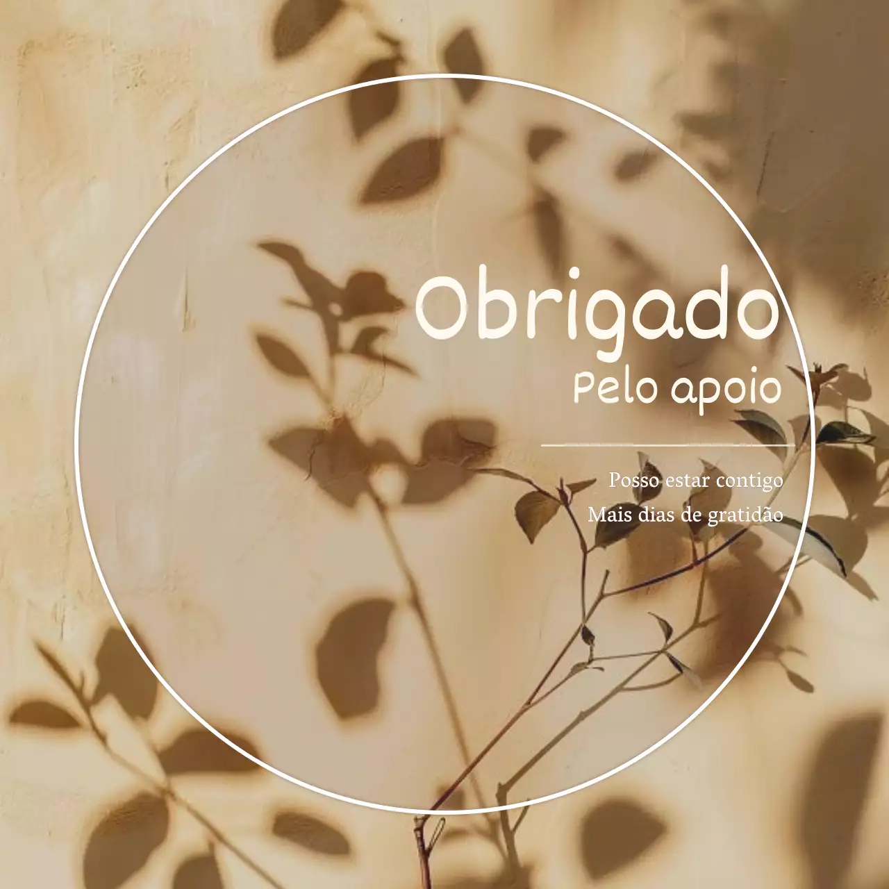 Um posto de mês de apreciação moderno em bege e castanho