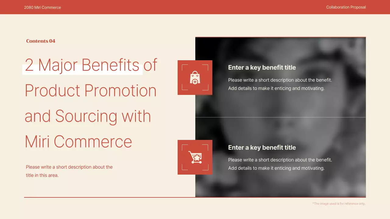 레드 모던 쇼핑 제안 프레젠테이션