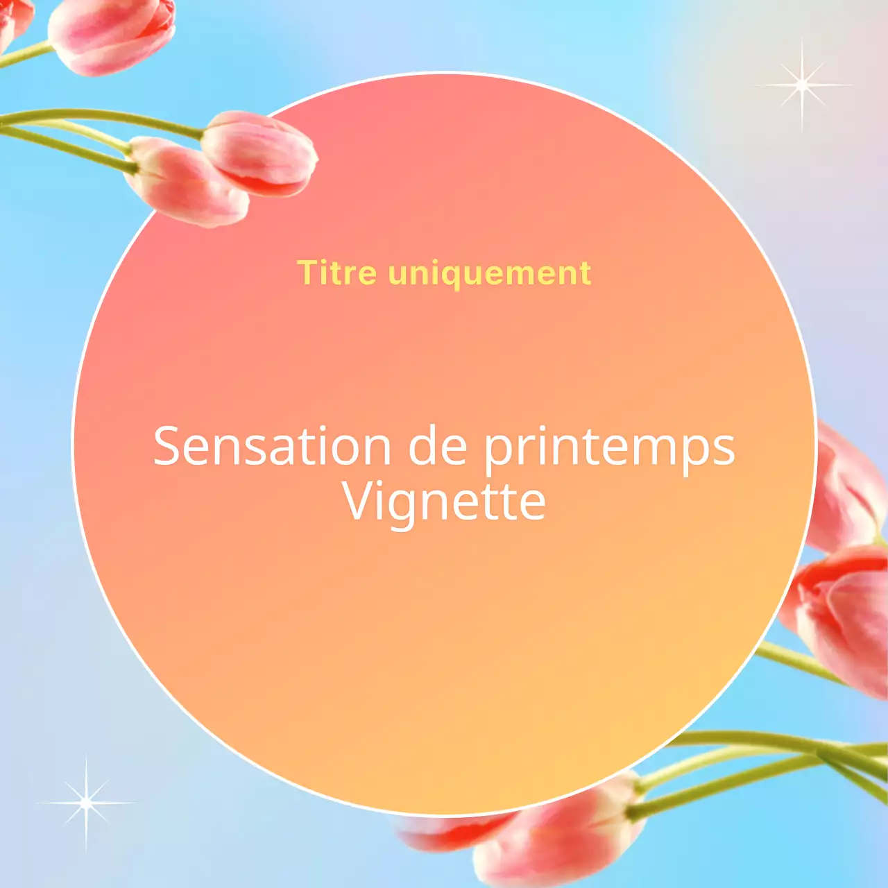 Couverture d'arrière-plan de printemps de style tropical en bleu clair et jaune