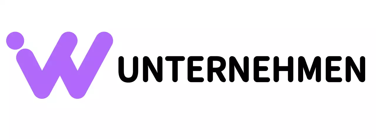 Firmenlogo mit einem einfachen schwarzen Buchstabensymbol