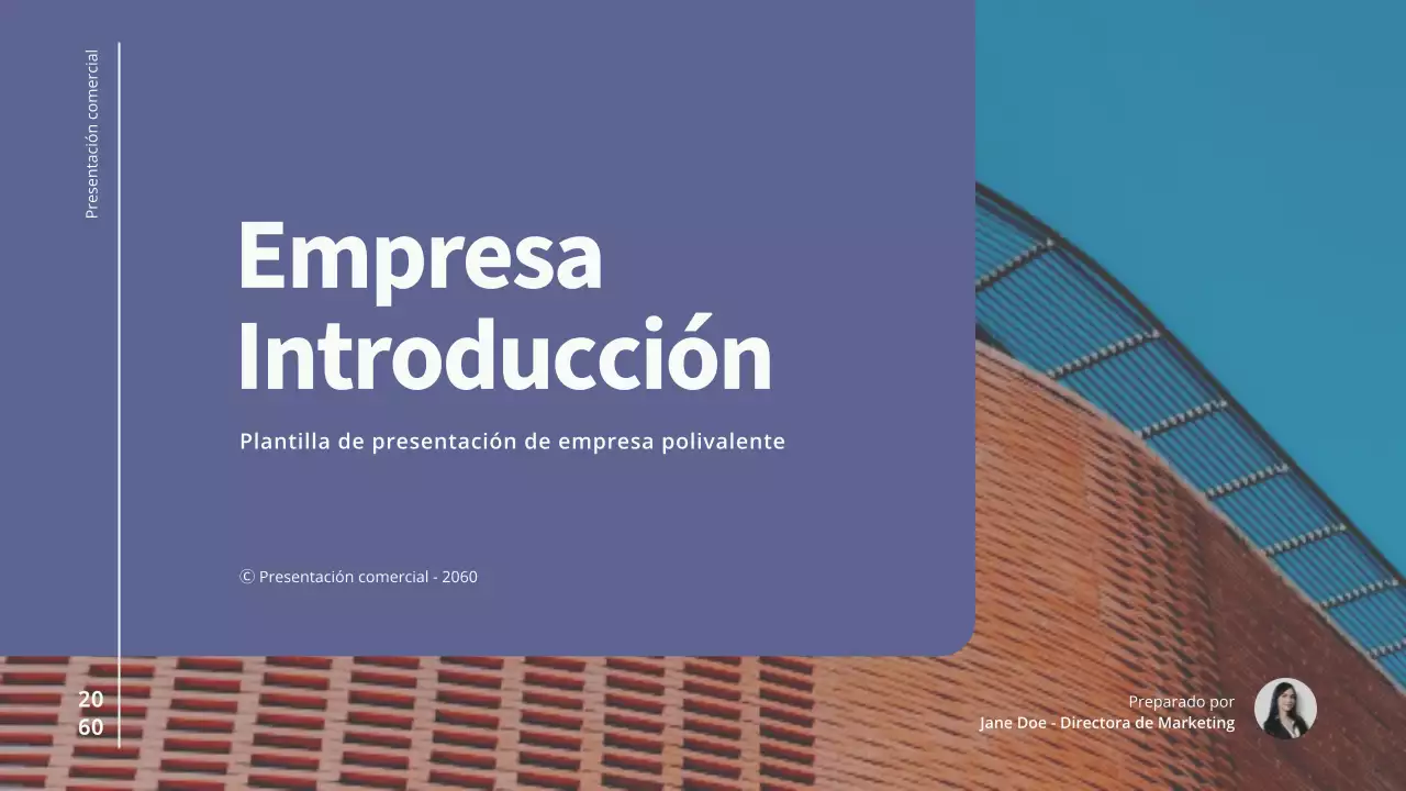 Purple Blue Presentación de una empresa moderna