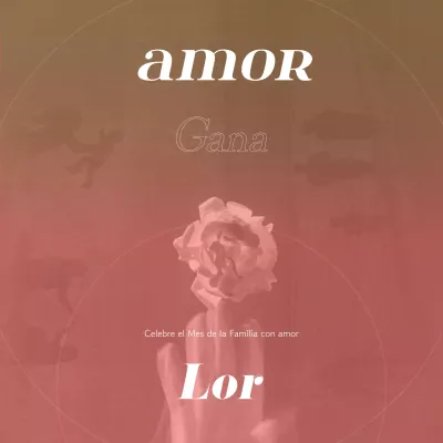 Promueva el Mes de la Familia en amarillo y rosa