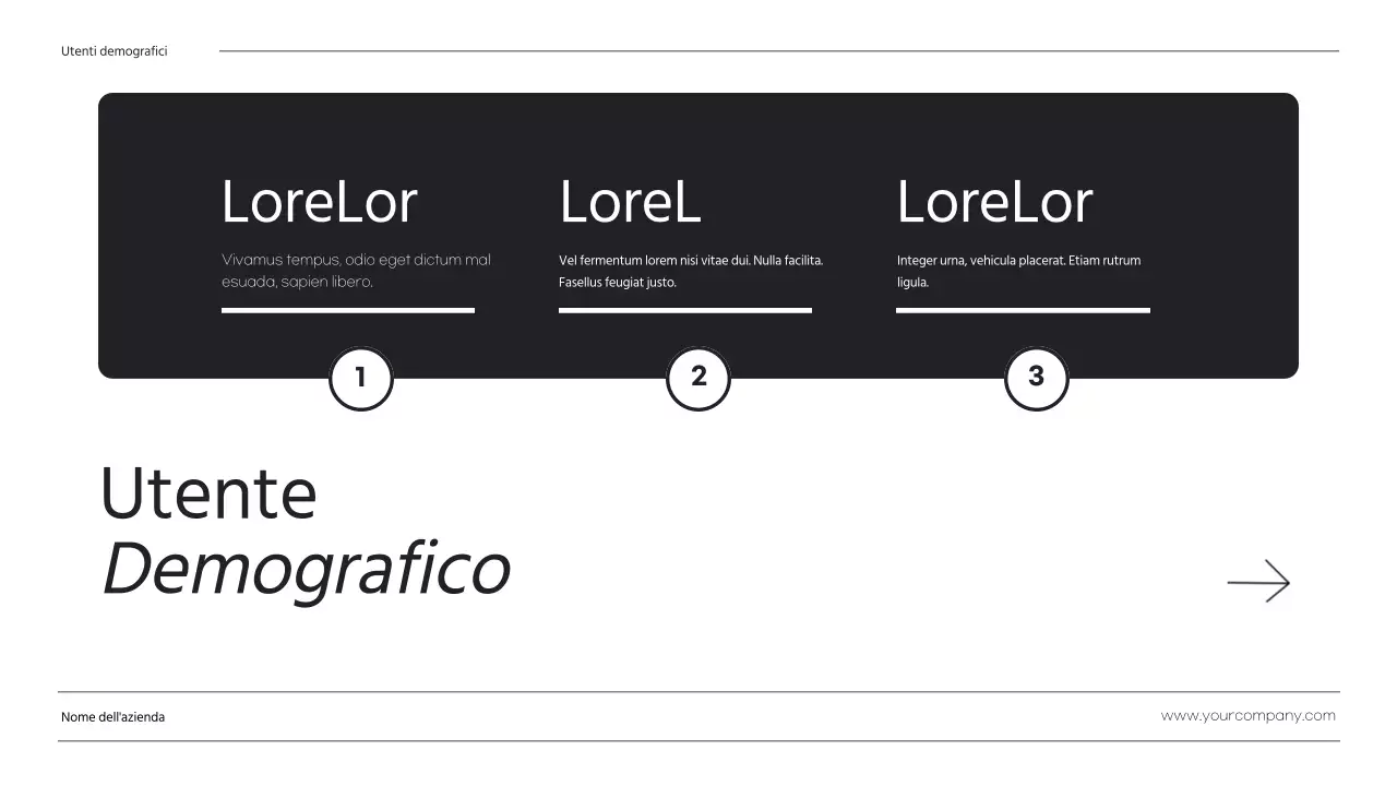 Nero bianco minimalista Business Chi siamo