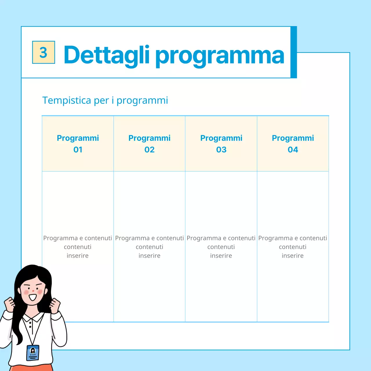 A proposito di CardNews con un tavolo semplice in avorio e azzurro