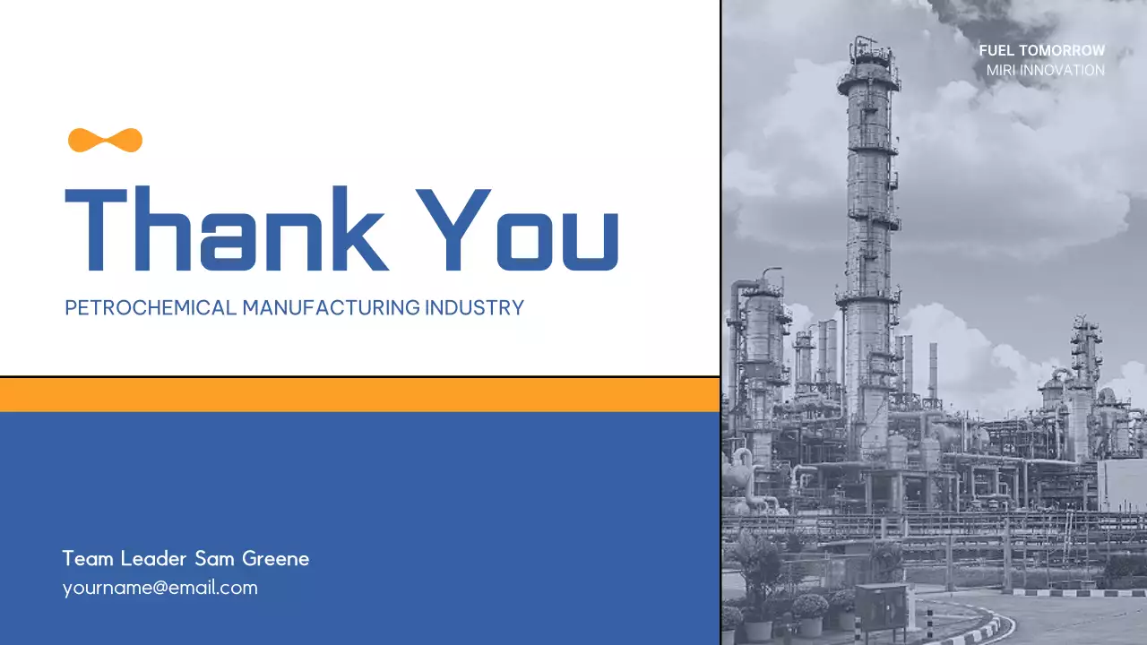 Blue Professional Oil Profile Document Presentation