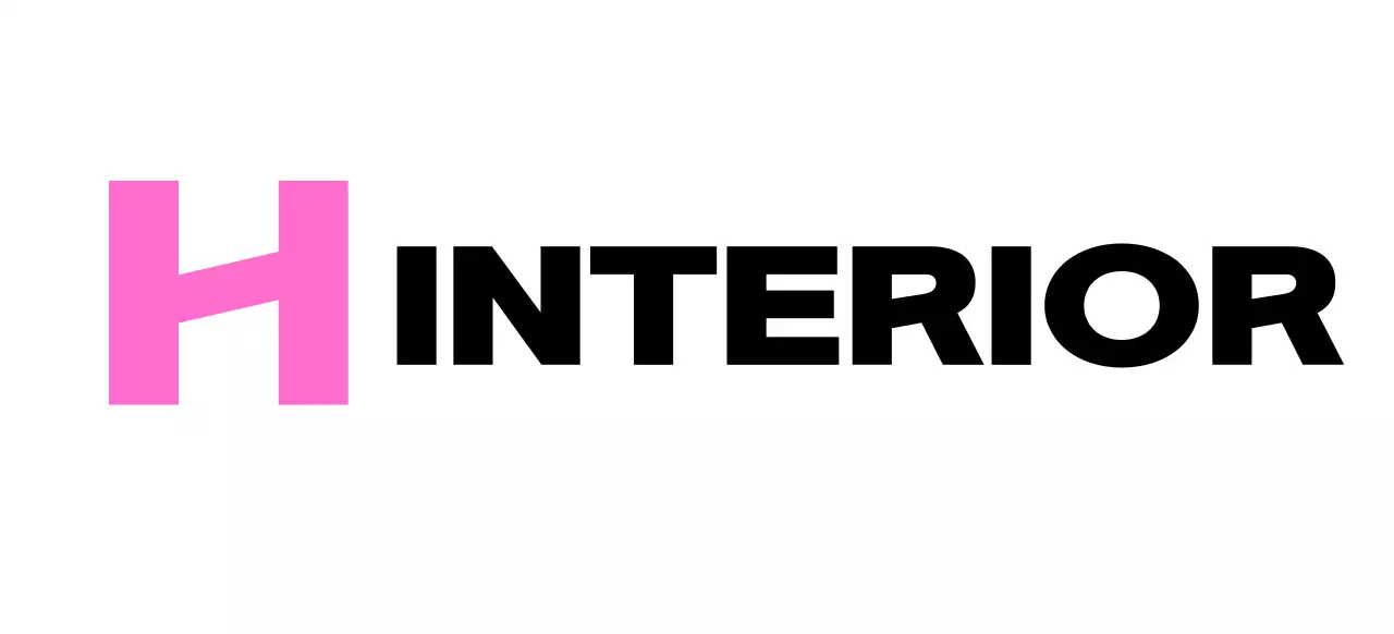 Logotipo de tienda de interior con una moderna letra H