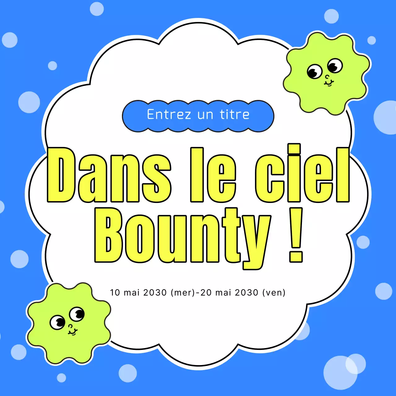 Des vignettes principales simples en chartreuse et en rose vif