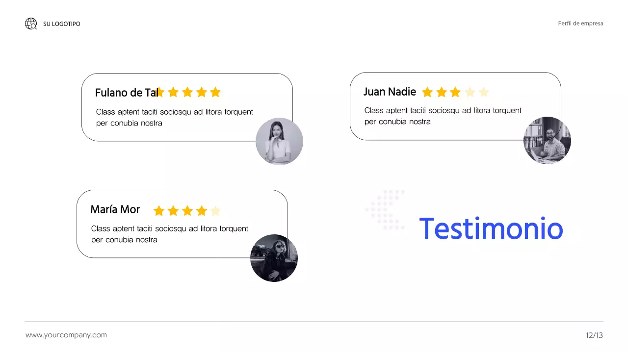 Presentación de Blue Modern Business Company