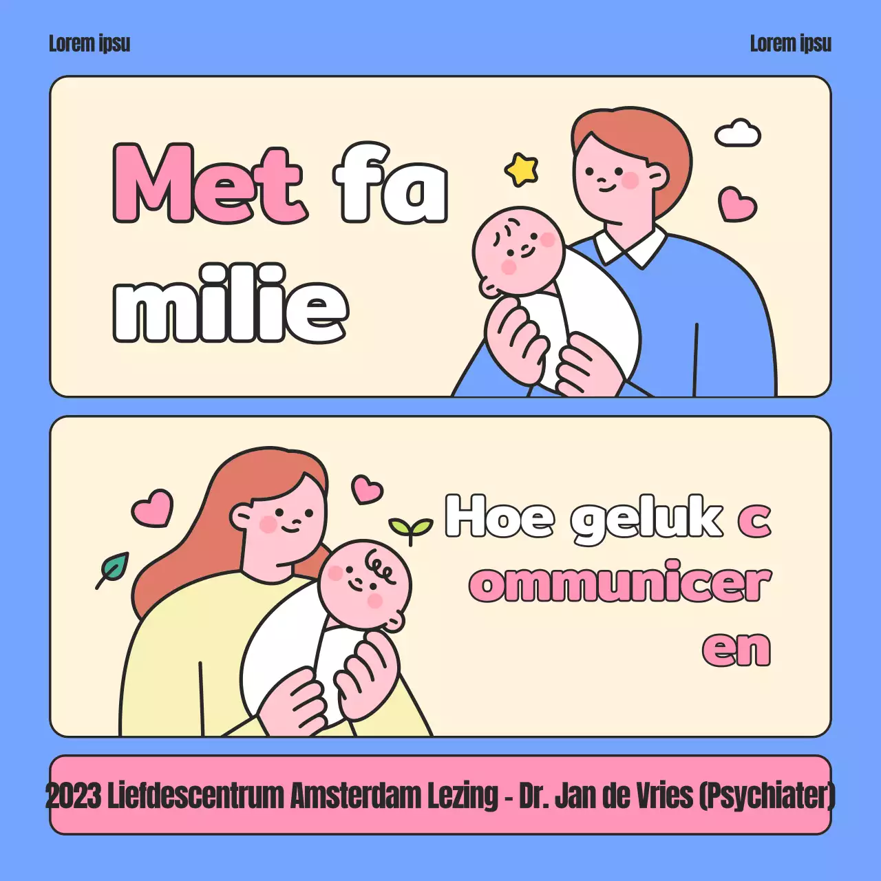 Over het Roze en Blauwe Familie Communicatiegesprek