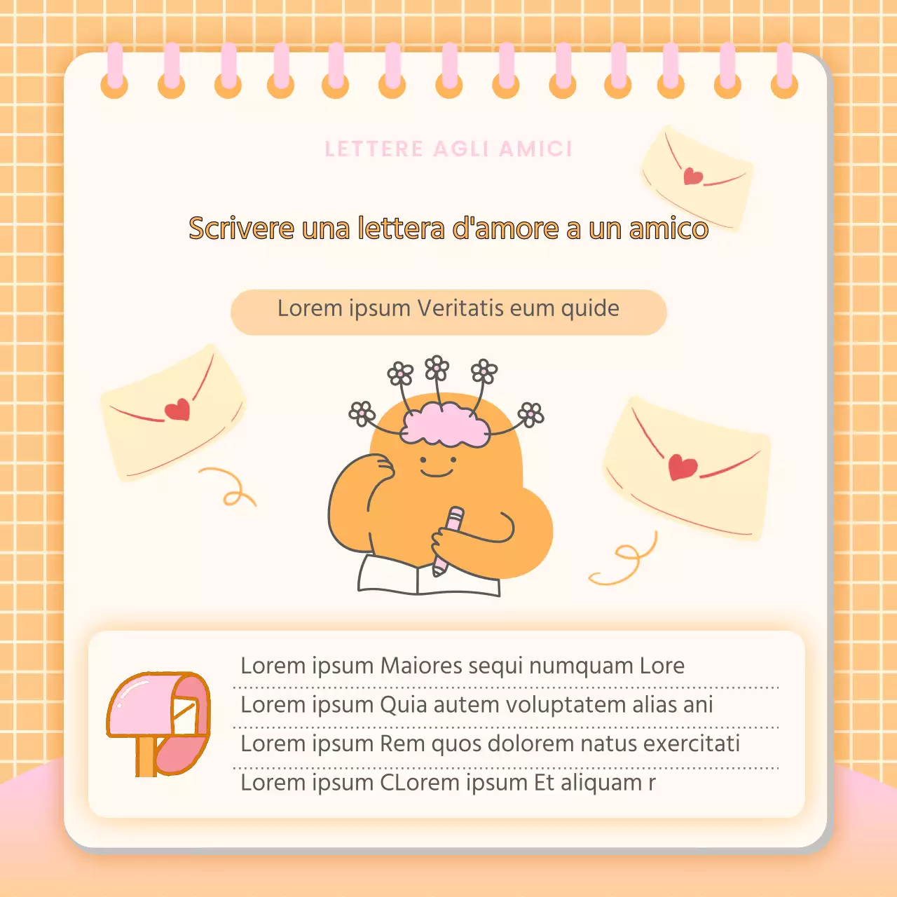 Messaggi della campagna di amicizia rosa e azzurri