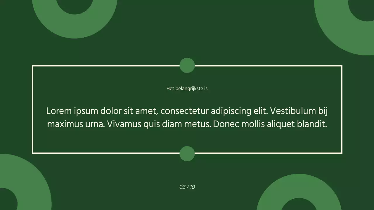 Groen Modern Milieubescherming Klasse Materiaal