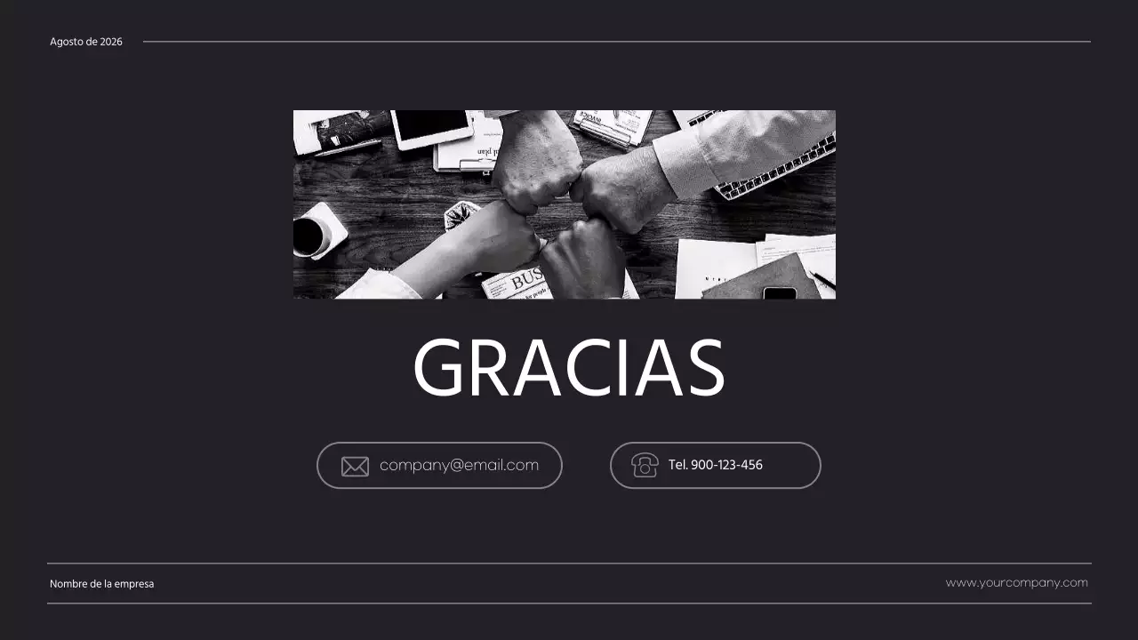 Negro Blanco Minimalista Negocios Sobre Nosotros