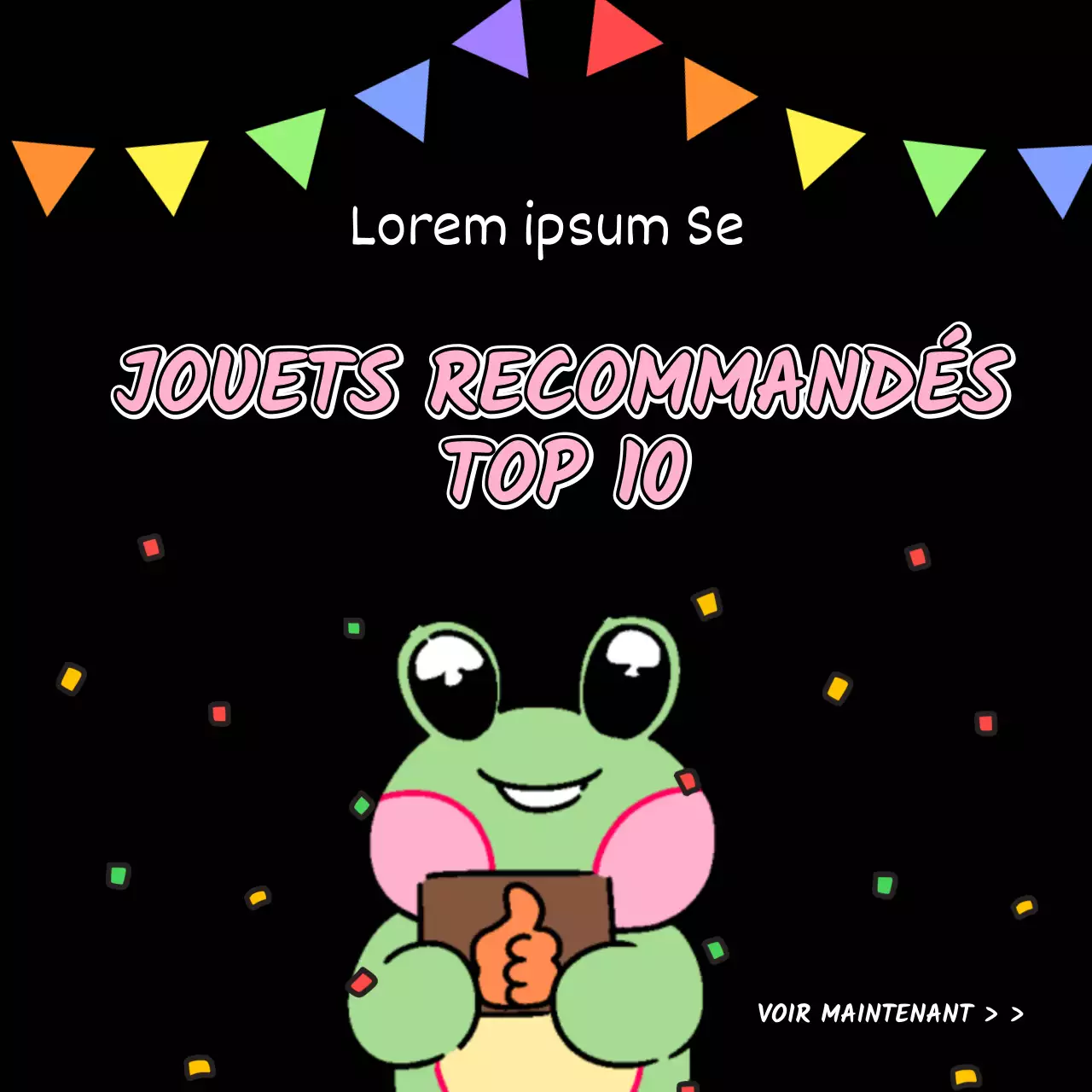 Mignonnes publicités roses et vertes pour les soldes de la Journée des enfants